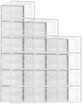 NEWBULIG 15 Pack Clear Shoe Storage Boxes, XXL-Stackable Sneaker Storage Case by NEWBULIG