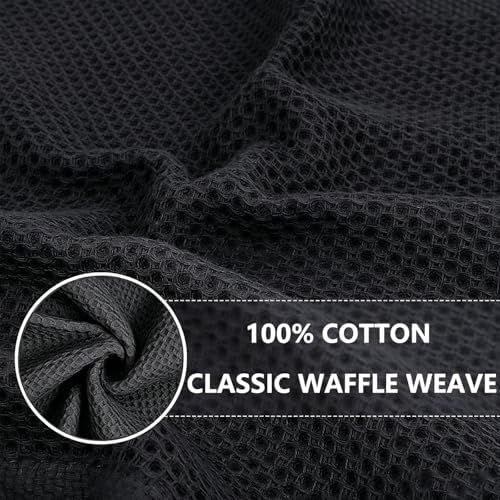QUILTINA Kitchen Dish Cloths 6 Pack, 12 x 12 Inches, 100% Cotton Waffle Weave - Image 4