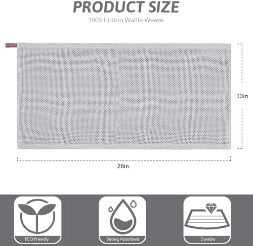 Nialnant Kitchen Hand Towels, 13 x 28 Inches, 100% Cotton - Image 2