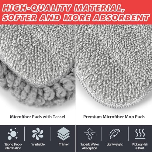 HOMTOYOU Microfiber Hardwood Floor Mop: Spray Mop - Image 3