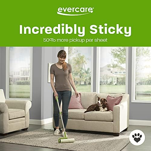 Evercare 10-Inch Mega All-Purpose Pet Hair Lint Roller Refill, 50 Sheets – - Image 4