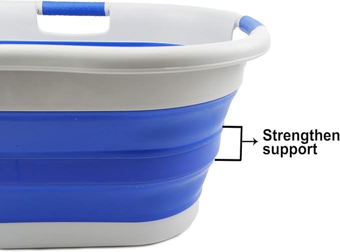 SAMMART 40L Collapsible Plastic Laundry Basket - Image 4