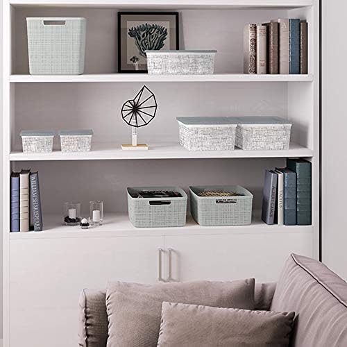 Curver Set of 6 Medium 12L Jute Decorative Plastic Organization and Storage - Image 6