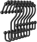 Goowin Shower Curtain Hooks, Metal Shower Curtain Rings Hooks, Smooth Gliding by Goowin