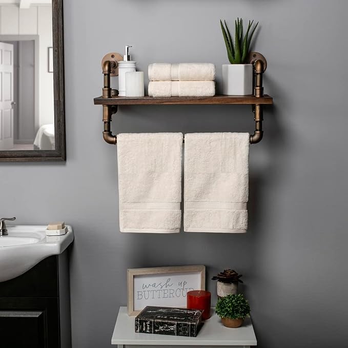 SUPERIOR Egyptian Cotton Plush & Absorbent, Hand Towel Set of 4, Cream | Quick - Image 2