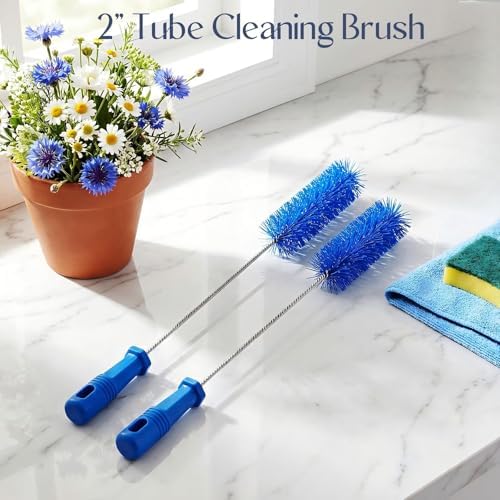 Baderke 2 Pcs Drain Brush Pipe Cleaning Tube Brush, 19.7 x 2 Inch - Image 4