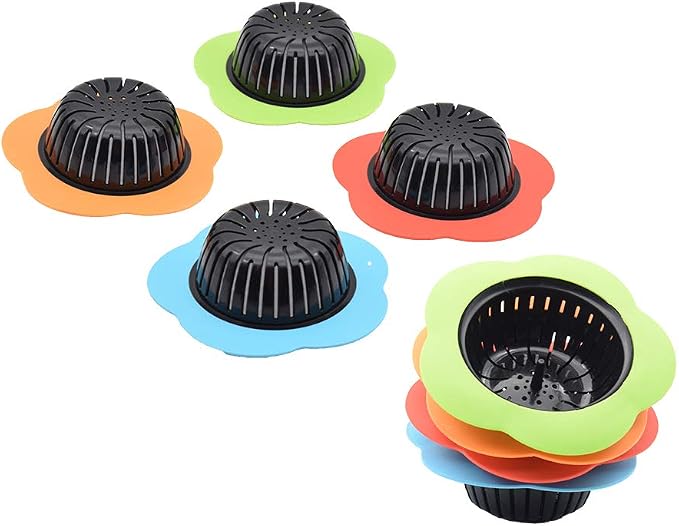 4 Pack 4.5" Wide Rim Kitchen Sink Strainer Drain Filter - Image 2