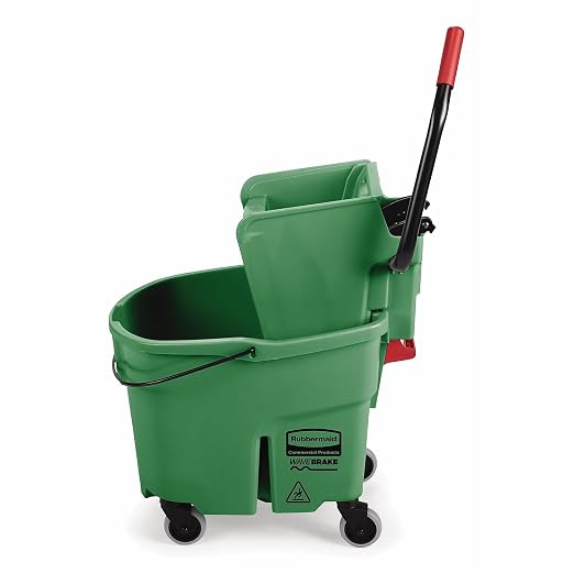 Rubbermaid Commercial Products WaveBrake 35 QT Side-Press Mop Bucket and - Image 2