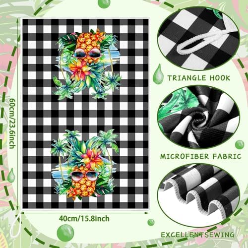 Sunnyray 6 Pcs Kitchen Towels Dish Cloths Nature Modern Absorbent Hand Tea Wash - Image 5