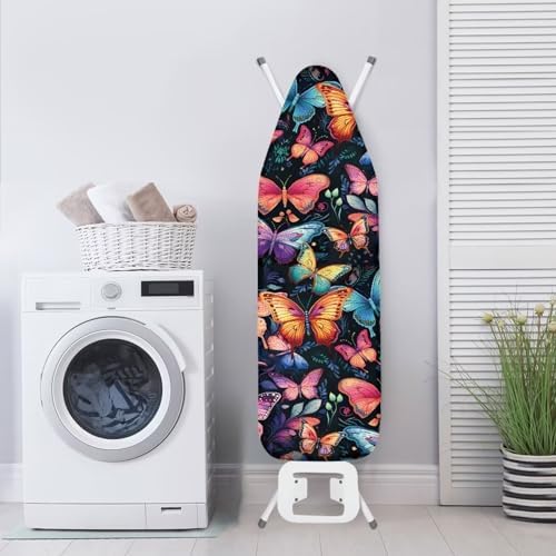 Flashideas Colorful Butterfly Ironing Board Cover and Pad- 52" x 13" Iron Board - Image 4
