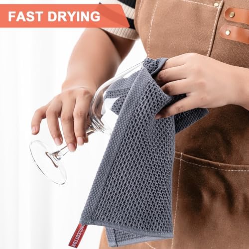 Kitchen Towels 6-Pack Kitchen Dish Cloths, 100% Cotton, 12x12 In - Image 5