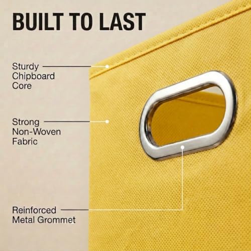 Household Essentials 6 ct Open Fabric Cube Storage Bins - Image 5