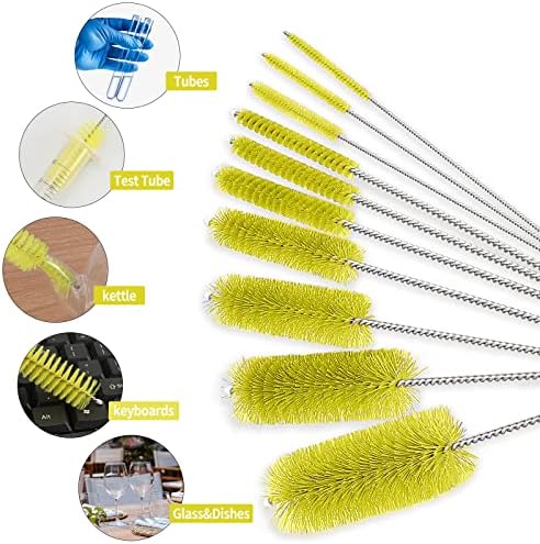 CiaraQ Bottle Cleaning Brushes, 8 Inch Nylon Tube Brush Set - Image 2
