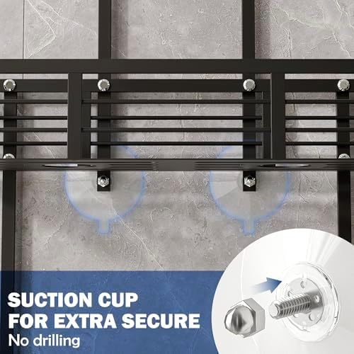 Shower Caddy Hanging, Never Rust Aluminum Shower Organizer, Over Showerhead No - Image 3