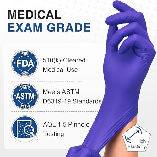 Schneider Medical Nitrile Exam Gloves, Powder & Latex Free - Image 2