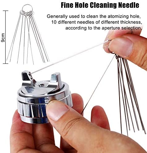 17pcs Multi-Purpose Spray Gun Cleaning Kit, Nylon Brushes Paint Gun Cleaning - Image 3
