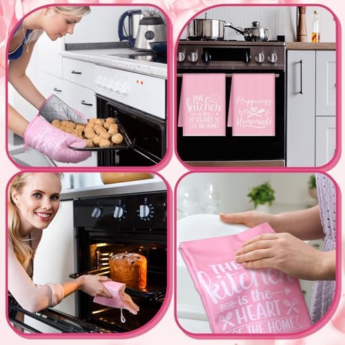 Sratte 6 Pcs Pink Kitchen Decor Accessories Set - Image 6