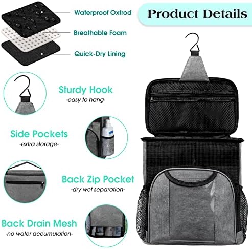 Attmu Mesh Shower Caddy Portable Dorm Room Essentials, Toiletry Tote Bag - Image 4