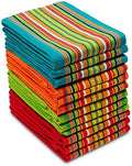 COTTON CRAFT Salsa Stripe Kitchen Towels by COTTONCRAFT