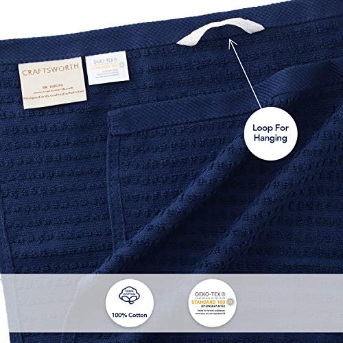 CRAFTSWORTH Kitchen Towels, 15 x 26 Inches, 400 GSM, 100% Ring Spun Cotton - Image 4