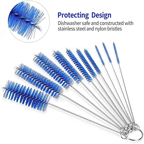 CiaraQ Bottle Cleaning Brushes, 8 Inch Nylon Tube Brush Set - Image 4