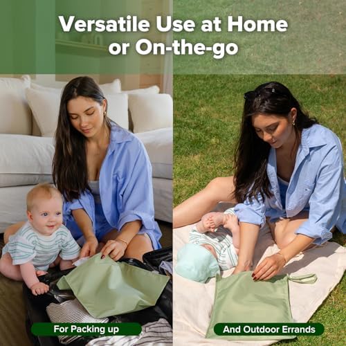 haakaa Wet Dry Bags for Baby, Water Resistant Wet Dry Bag - Image 4