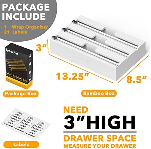 SpaceAid WrapNeat 3 in 1 Wrap Organizer - Image 3