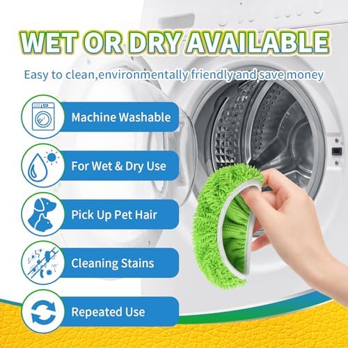 6 Pack Reusable Microfiber Mop Pads Compatible - Image 6