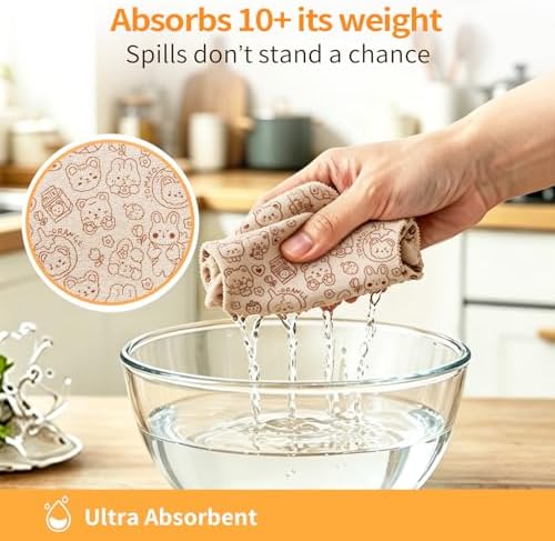 Viraelive Microfiber Cleaning Cloth Roll, 50 Pack - Image 4