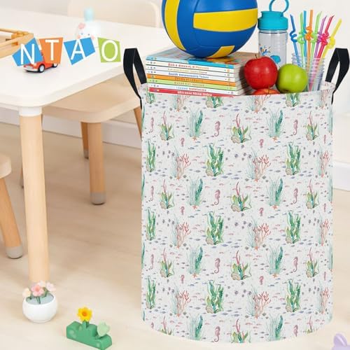 NTAOHAMPER Underwater World Large Laundry Hamper, Laundry Basket, Baby Nursery - Image 5