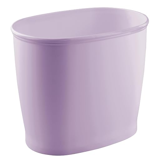 iDesign Slim Plastic Bathroom Trash Can, by iDesign