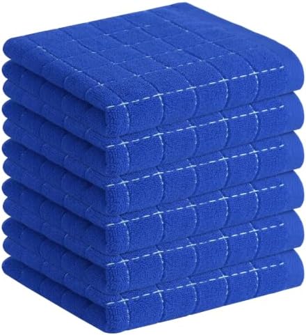 Homaxy 100% Cotton Terry Kitchen Towels, 6 Pack by Homaxy