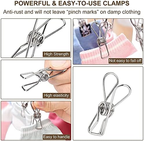 Foldable Clothes Drying Rack Stainless Steel Clothes Drying Hanger - Image 6