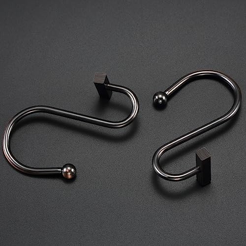 Bronze Shower Curtain Hooks, Rust Proof Shower Curtain Rings - Image 4