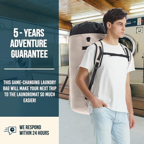Laundry Bag Extra Large 115l, Heavy Duty Laundry Backpack, College Laundry Bag - Image 6