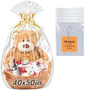 Yuiicaov 10PCS Extra Large Cellophane Bags, 40x50 Inches Clear Cellophane Wrap by Unknown