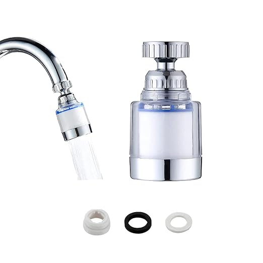 Sink Water Faucet Filter, 360-Degree Rotating Faucet Filter Water Purifier by LiXiongBao