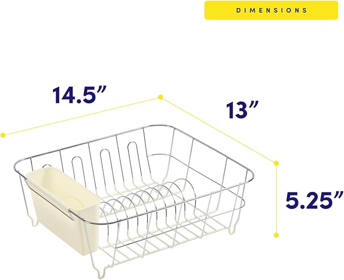 Dish Drying Rack & Cutlery Holder 2 Piece Set - Image 4