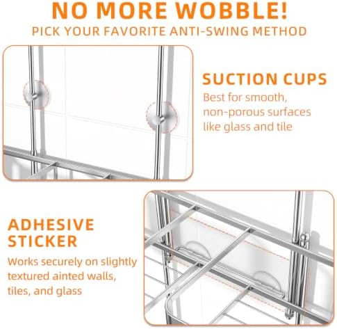 Shower Caddy Haging for Handheld Showerhead, Over Head Shower Caddy - Image 6