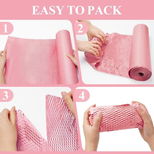 Honeycomb Packing Paper, Recyclable Moving Supplies Bubble Packing Wrap - Image 5