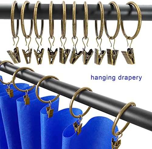 LLPJS 20 Pack Metal Curtain Rings - Image 4
