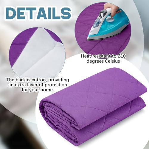 Treela 58" x 72" 2 Yard Heat Resistant Quilted Fabric Ironing - Image 3