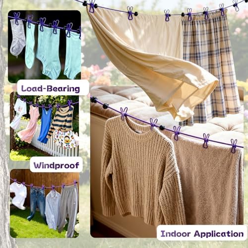 Portable Travel Clothesline for Outdoor and Indoor 1.8m Retractable Travel - Image 5