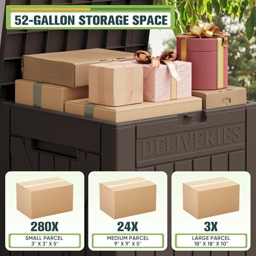 Greesum 52 Gallon Large Outdoor Package Delivery Box - Image 4