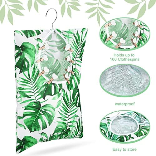 Woanger 2 Pcs Clothes Pin Bag 15 X 11 In Clothespin Holder - Image 4