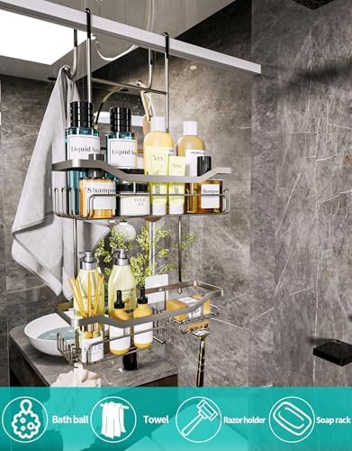 HapiRm Hanging Shower Caddy Over the Door - Image 2