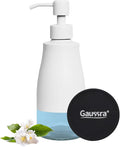 Gaussra White Soap Dispenser - 11 OZ / 320 ML | Stainless Steel and Glass by Gaussra