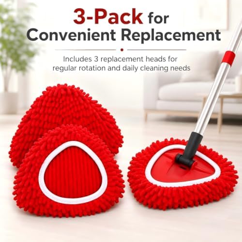 3 Pack Spin Mop Replacement Heads Compatible - Image 6