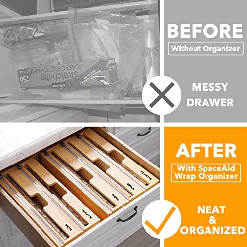 SpaceAid WrapNeat 2 in 1 Wrap Organizer - Image 2