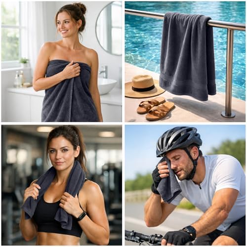 DAN RIVER 8 Piece Luxury Bath Towels - Image 3